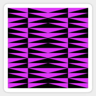 Doc Labs Streetwear - Geometric Art | Geometric Pattern | Geometric Background - Triangles - Purple / Black - | Available in 5 Color Combinations | Sticker